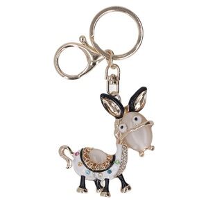 Donkey Crystal Pendant Purse Charm Keychain  (NWOT)